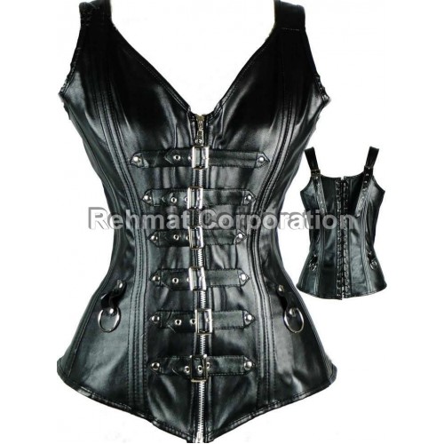 WOMENS GOTHIC BLACK COLOR CORSET SEXY COSTUMES 
